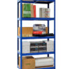 Heavy-duty blue shelving unit with 5 tiers and 250kg UDL per shelf – 1800x900x600mm