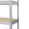 Galvanised 4 tier industrial rack with 600kg per shelf load capacity – 1770x1600x600mm