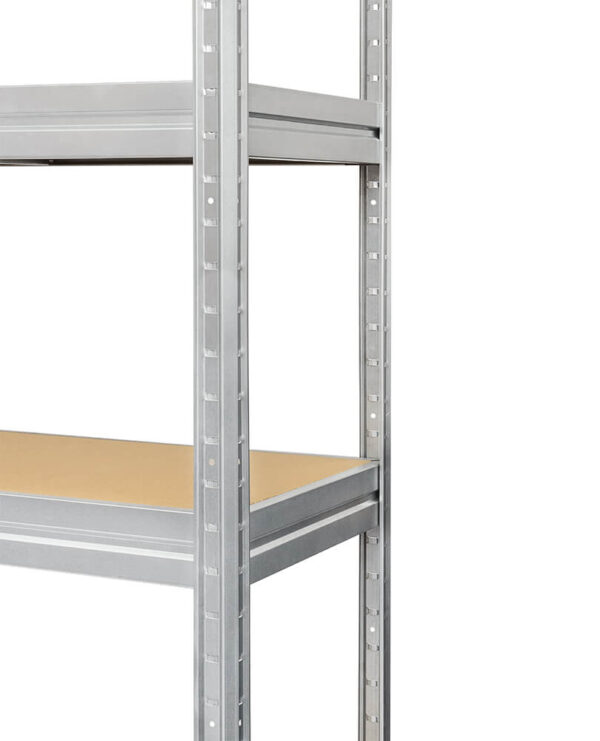 Galvanised 4 tier industrial rack with 600kg per shelf load capacity – 1770x1600x600mm