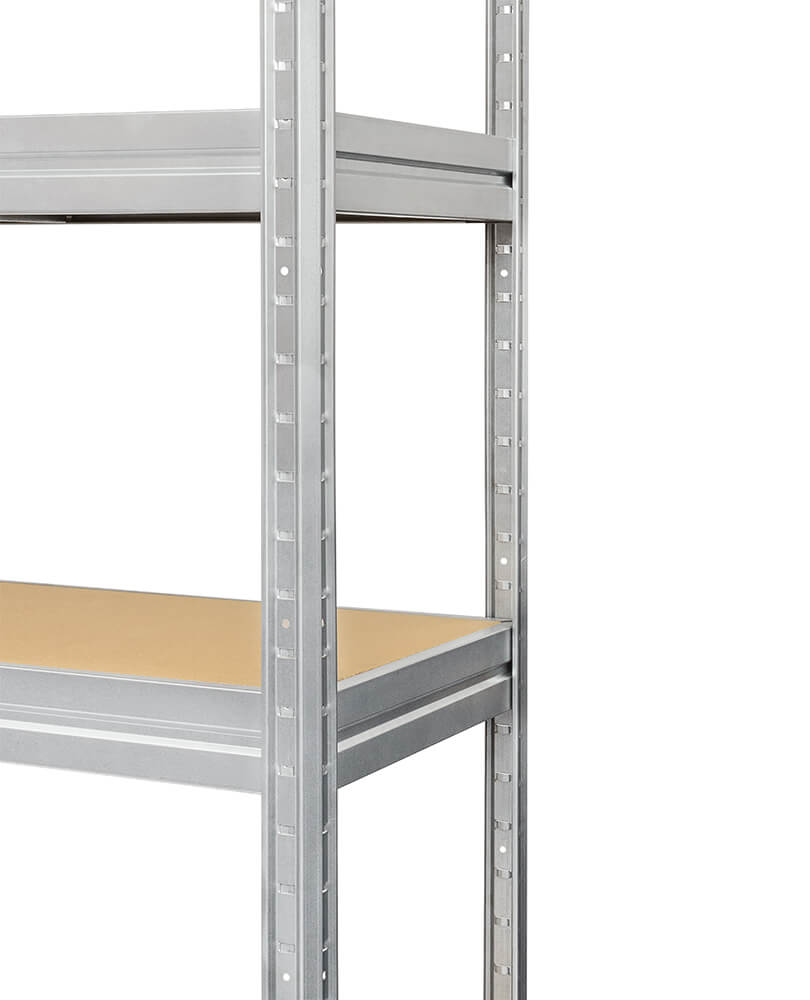 Galvanised 4 tier industrial rack with 600kg per shelf load capacity – 1770x1600x600mm