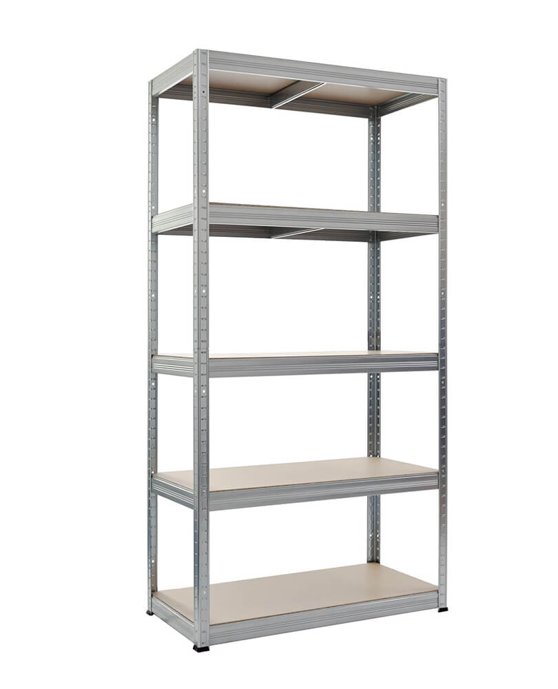 Galvanised 5 tier shelving unit with 175kg capacity per shelf – 1800x900x450mm