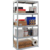 Galvanised 5 tier shelving unit with 175kg capacity per shelf – 1800x900x450mm